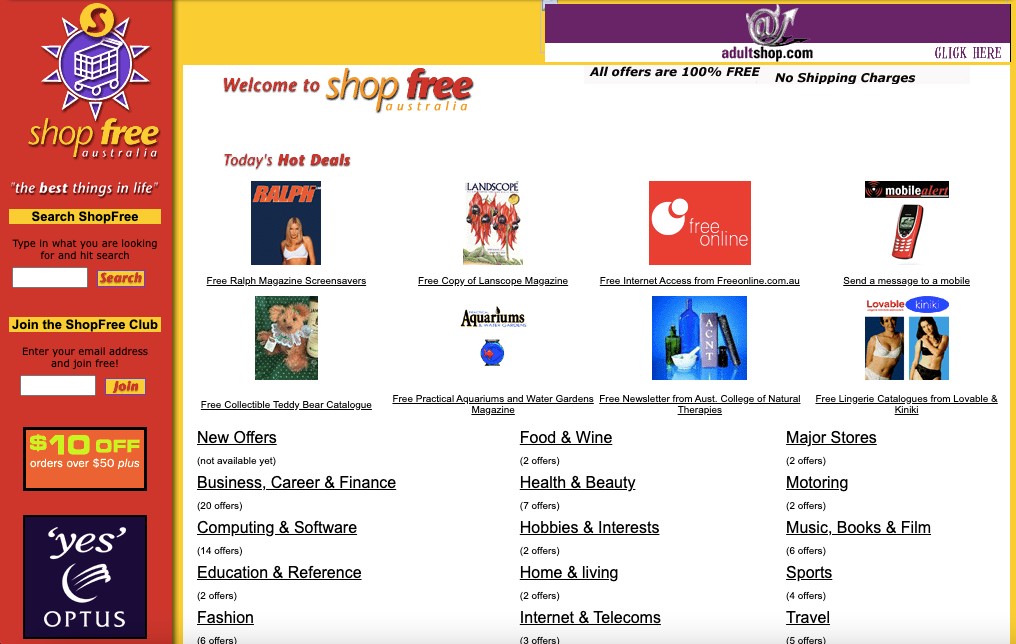 ShopFree in 1999